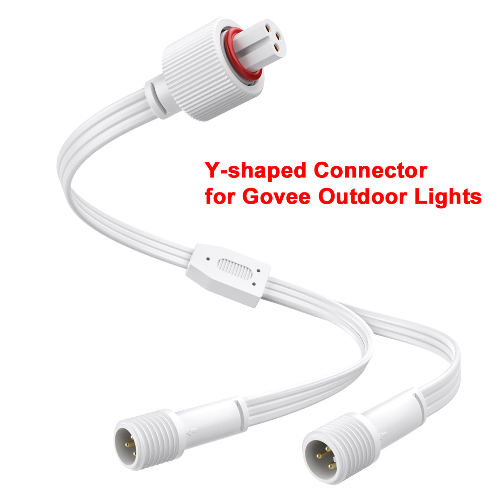 Outdoor Lighting Connectors - Y-shaped Connector for Govee Outdoor Lights