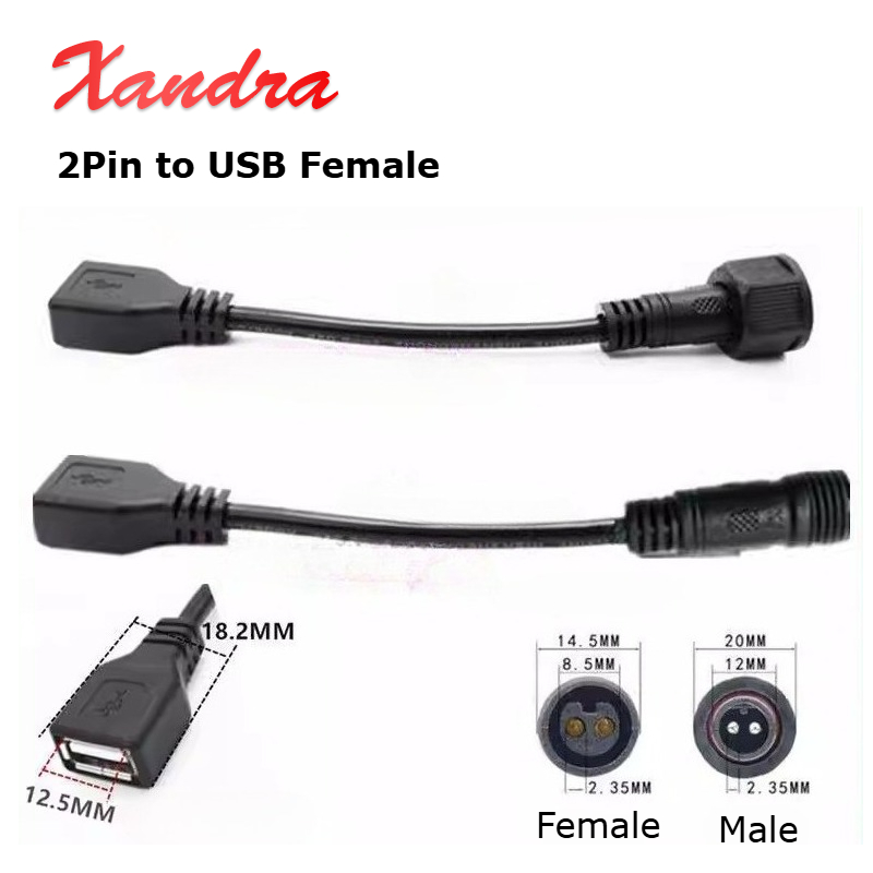 Outdoor Lighting Connectors - Outdoor Waterproof 2 Pin to USB