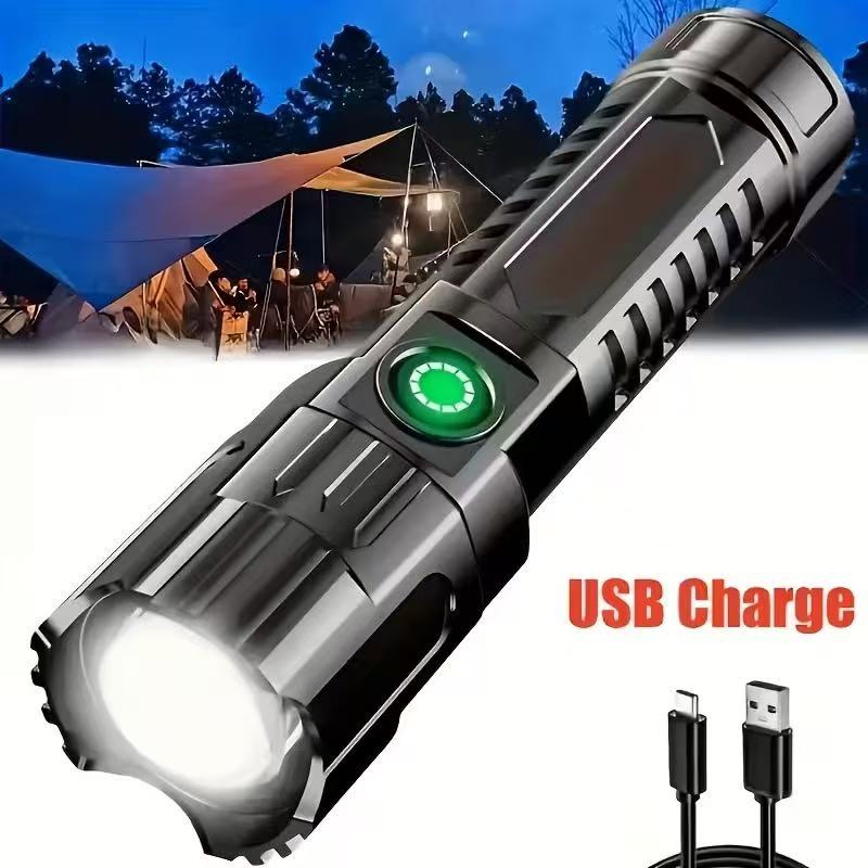 Outdoor Lighting Panel - New High-power Led Flashlight USB Rechargeable