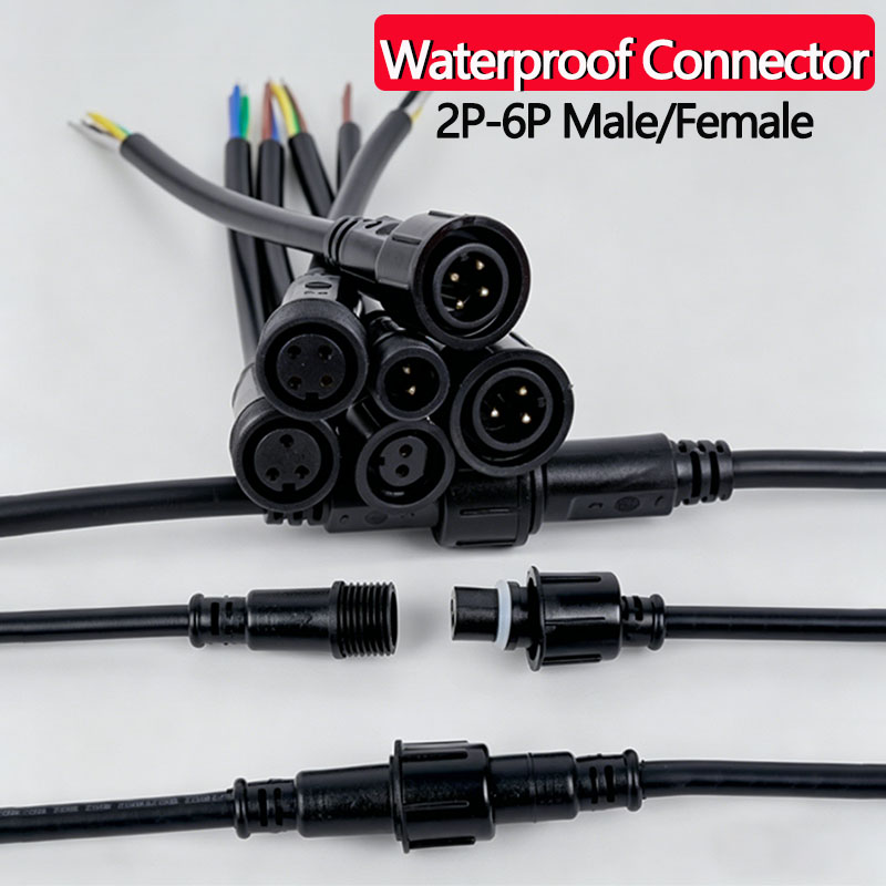 Outdoor Lighting Connectors - Waterproof Wire Connector Set 2/3/4/5/6Pin Plug