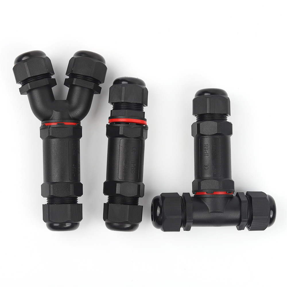 Outdoor Lighting Connectors - IP68 M20/M25 Waterproof Connector I/Y/T Shape