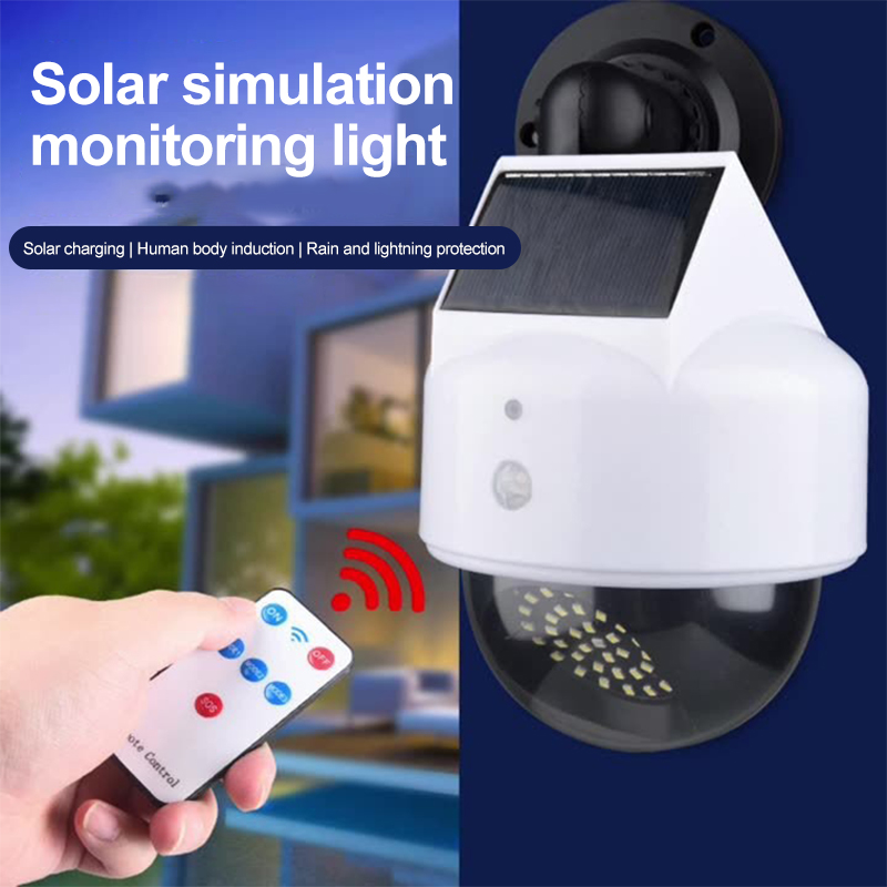 Bollard Light Garden - Solar Simulation Camera Motion Sensor Virtual
