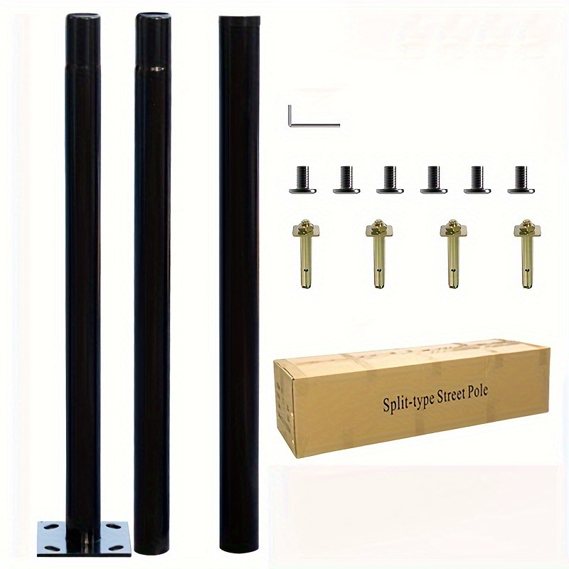 Outdoor Lighting Ground - 3m Solar Outdoor Split Lamp Pole