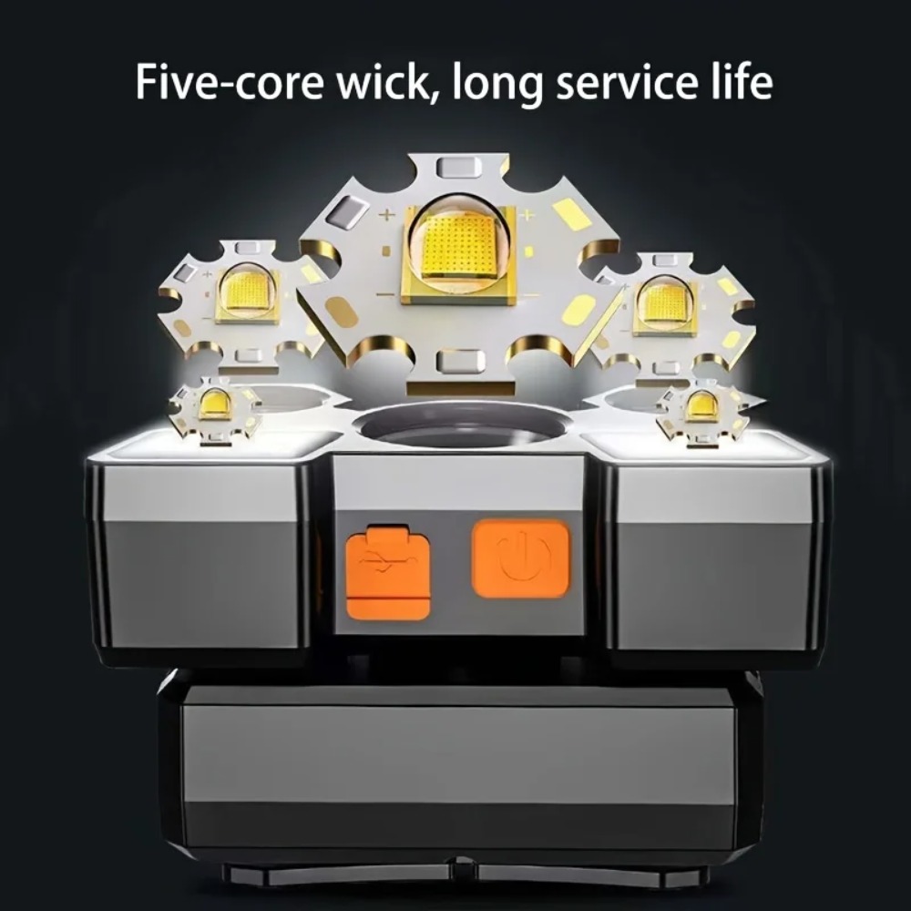 5*LED High Power Headlamp Supe - Outdoor Lighting Panel recension och pris