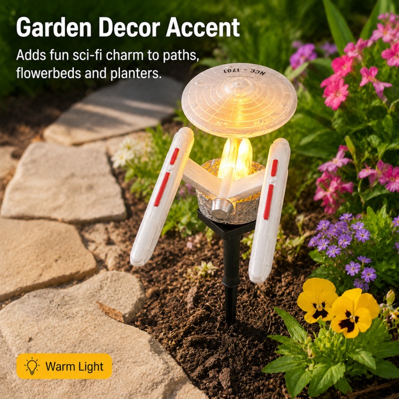 Star Trek USS Enterprise Solar - Bollard Light Garden recension och pris