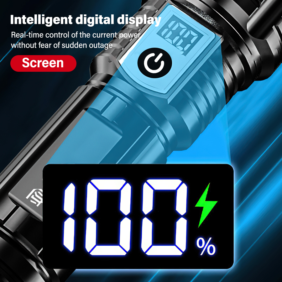 High Power 200000LM LED Flashl - Outdoor Lighting Panel recension och pris