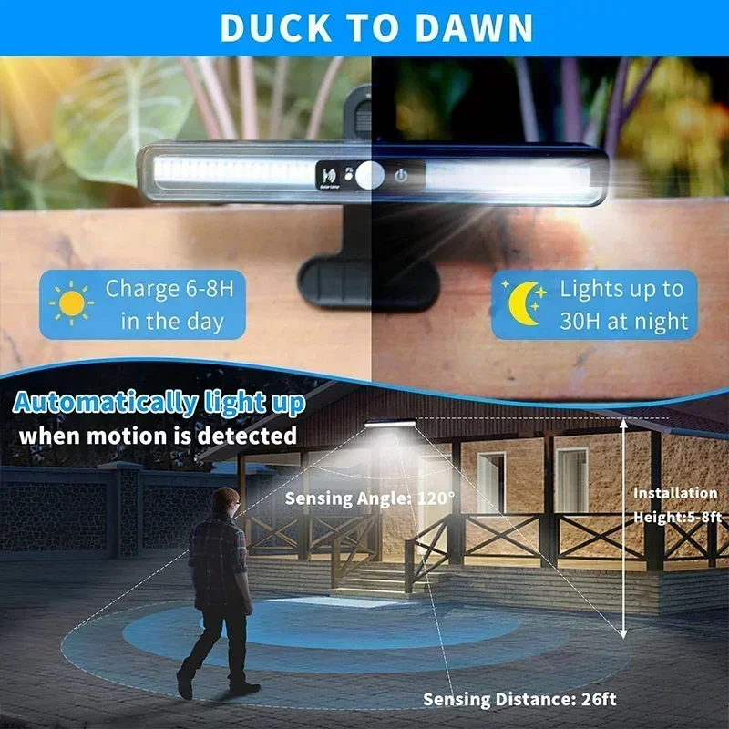 Clip On Solar Motion Lights Ou - Outdoor Lighting Portable recension och pris