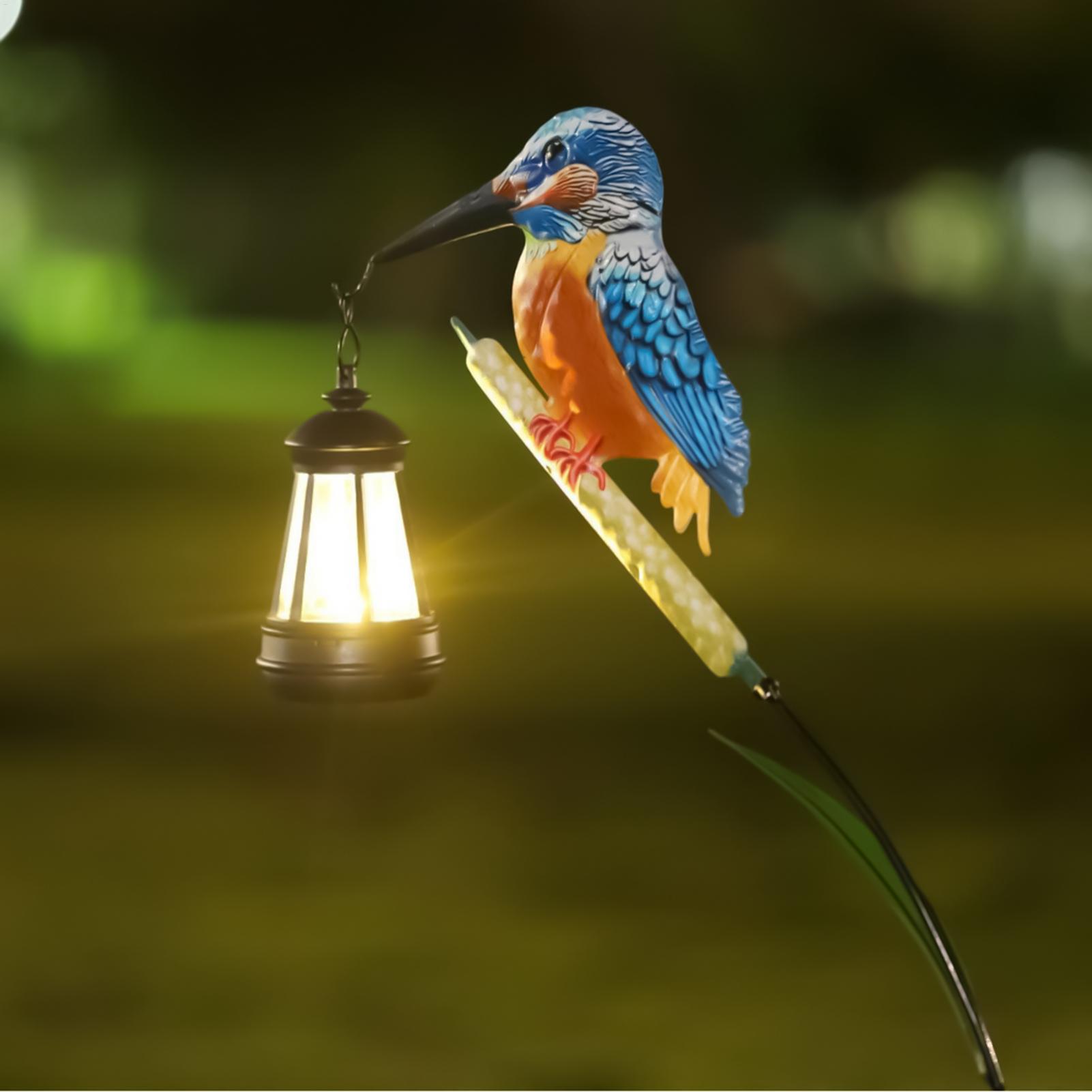 Solar Powered Kingfisher Light - Outdoor Lighting Ground recension och pris