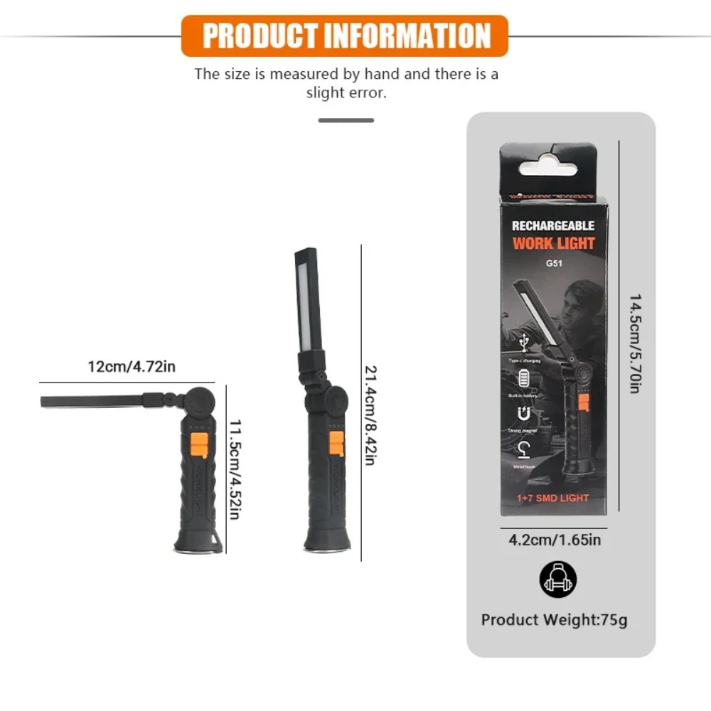 Portable COB LED Flashlight US - Outdoor Lighting Panel recension och pris