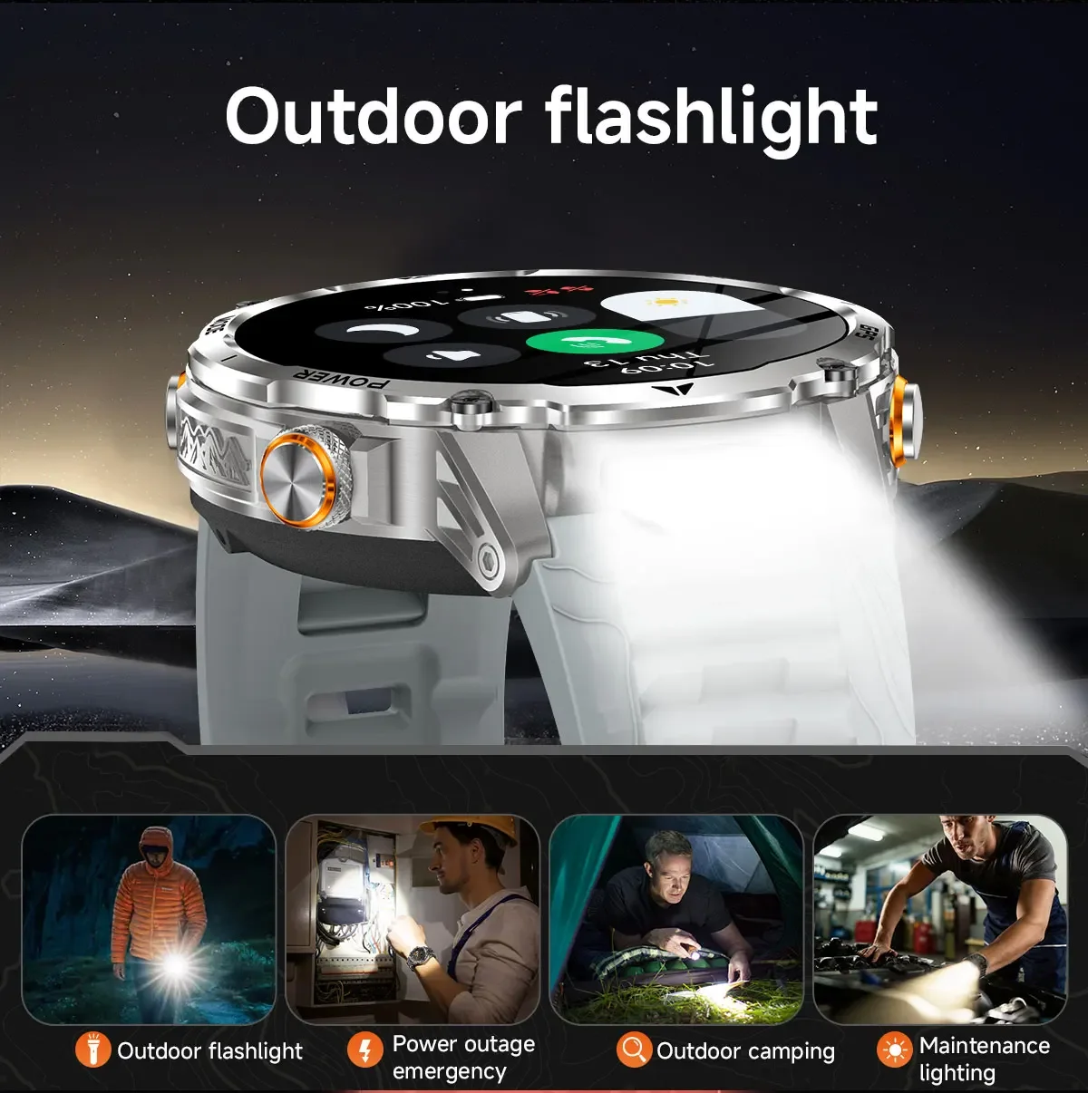 GPS Outdoor Military Smart Wat - Outdoor Lighting Smart Controller recension och pris
