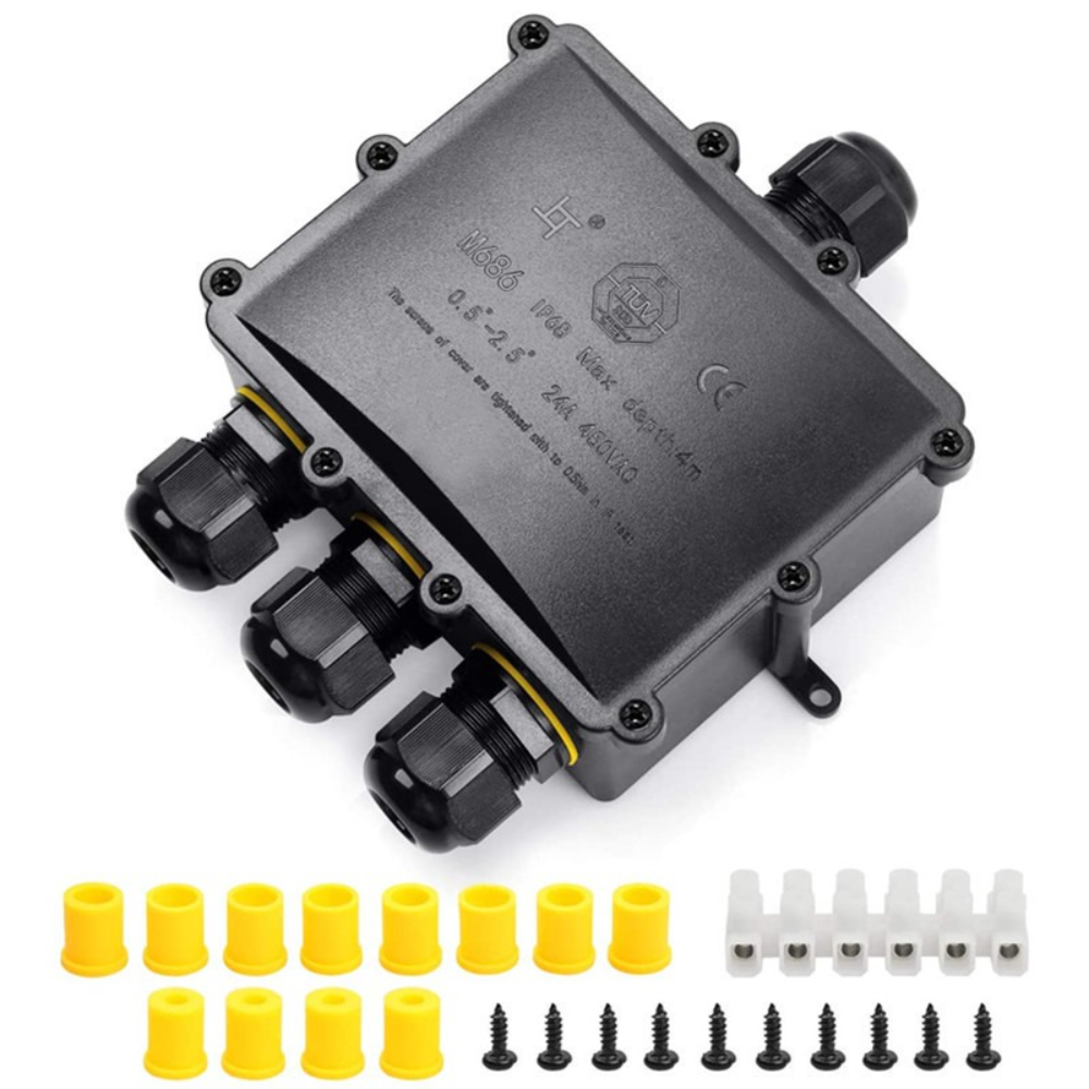 4Way 1In3Out IP68 Waterproof 4 - Outdoor Lighting Junction recension och pris