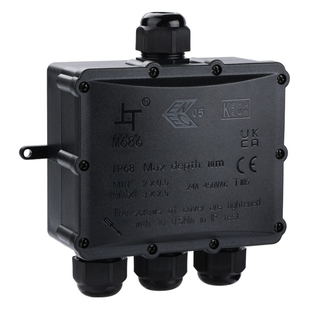 4Way 1In3Out IP68 Waterproof 4 - Outdoor Lighting Junction recension och pris