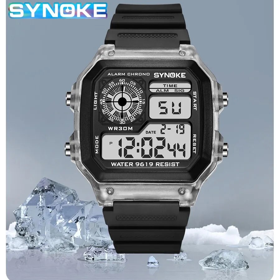 SYNOKE Digital Watches Men Spo - Outdoor Lighting Timer recension och pris