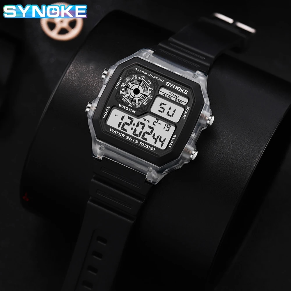 SYNOKE Digital Watches Men Spo - Outdoor Lighting Timer recension och pris