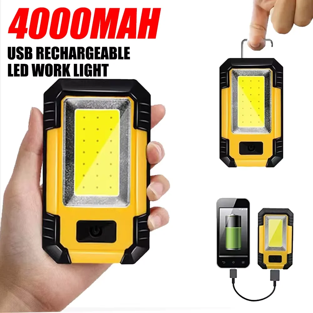 Rechargeable 4000MaH Work Ligh - Outdoor Lighting Portable recension och pris