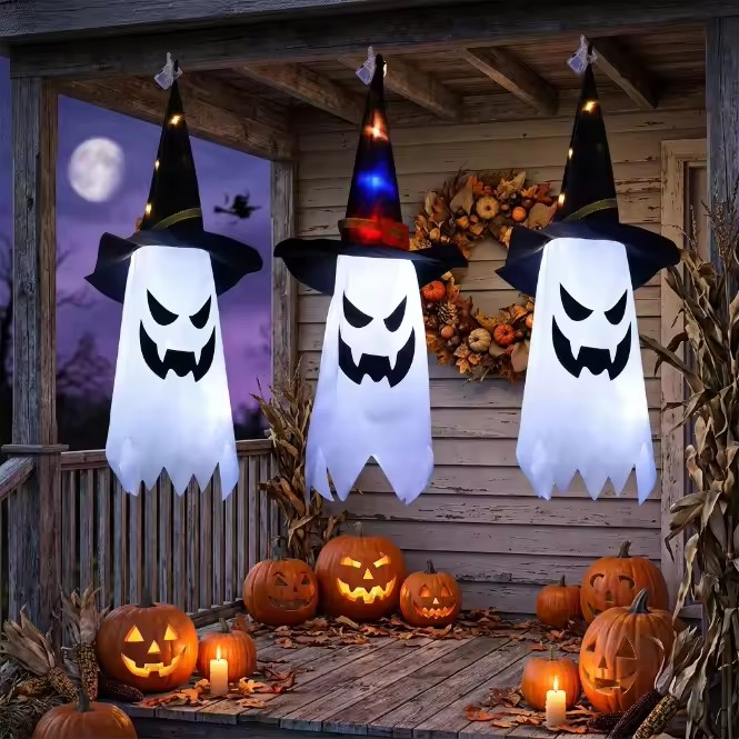 Halloween Glowing Witch Hat La - Bollard Light Garden recension och pris