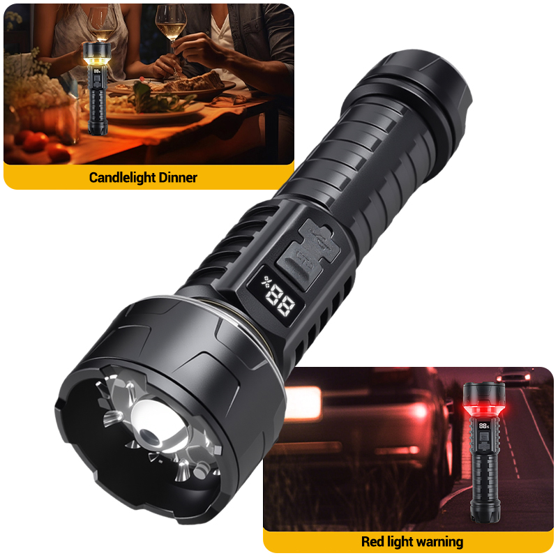 COB LED Flashlight Rechargeabl - Outdoor Lighting Panel recension och pris