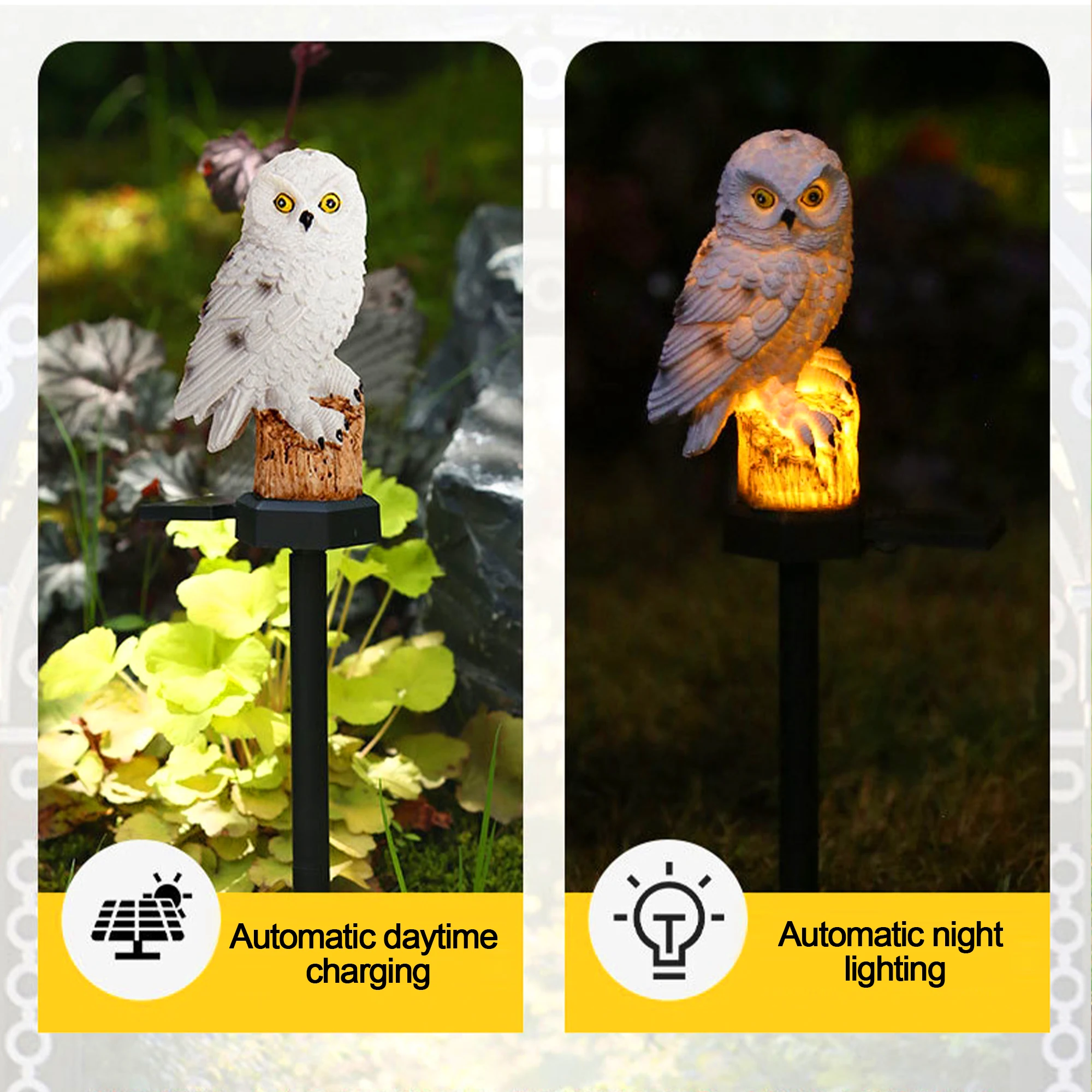 2 Packs Outdoor LED Owl Lawn L - Outdoor Lighting Ground recension och pris