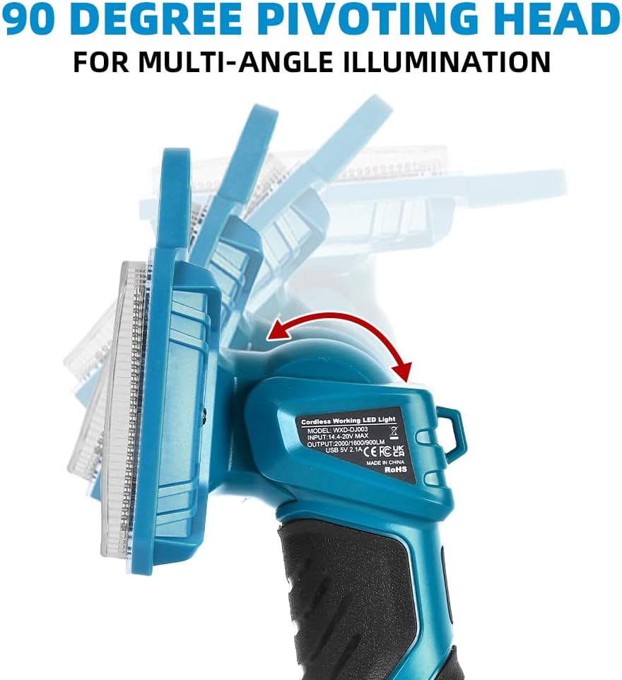 18W 2000LM Cordless LED Flashl - Outdoor Lighting Jobs recension och pris