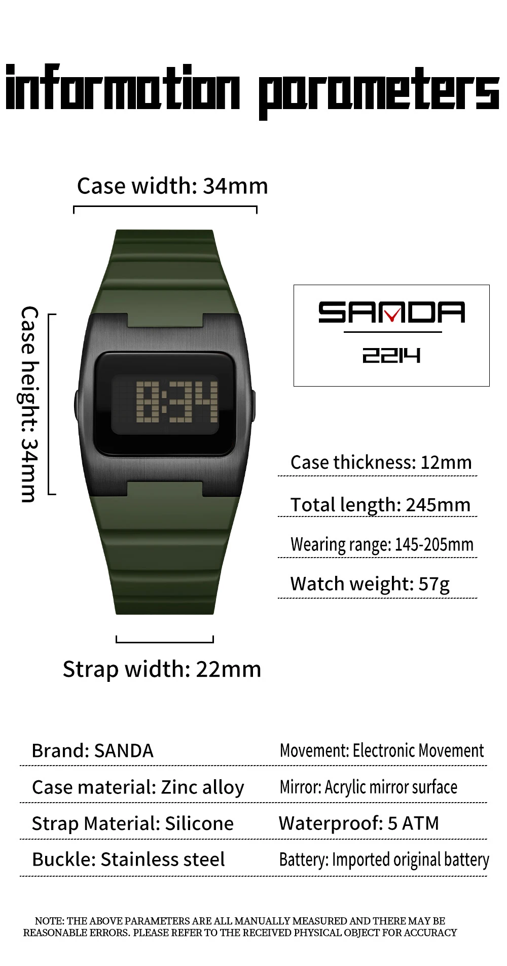 SANDA 2214 Sports Alarm Clock  - Outdoor Lighting Timer recension och pris