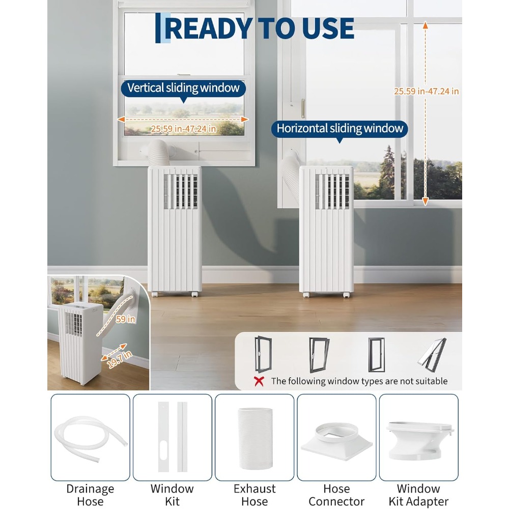 Garvee 3 in 1 Portable Air Con - Outdoor Lighting Timer recension och pris