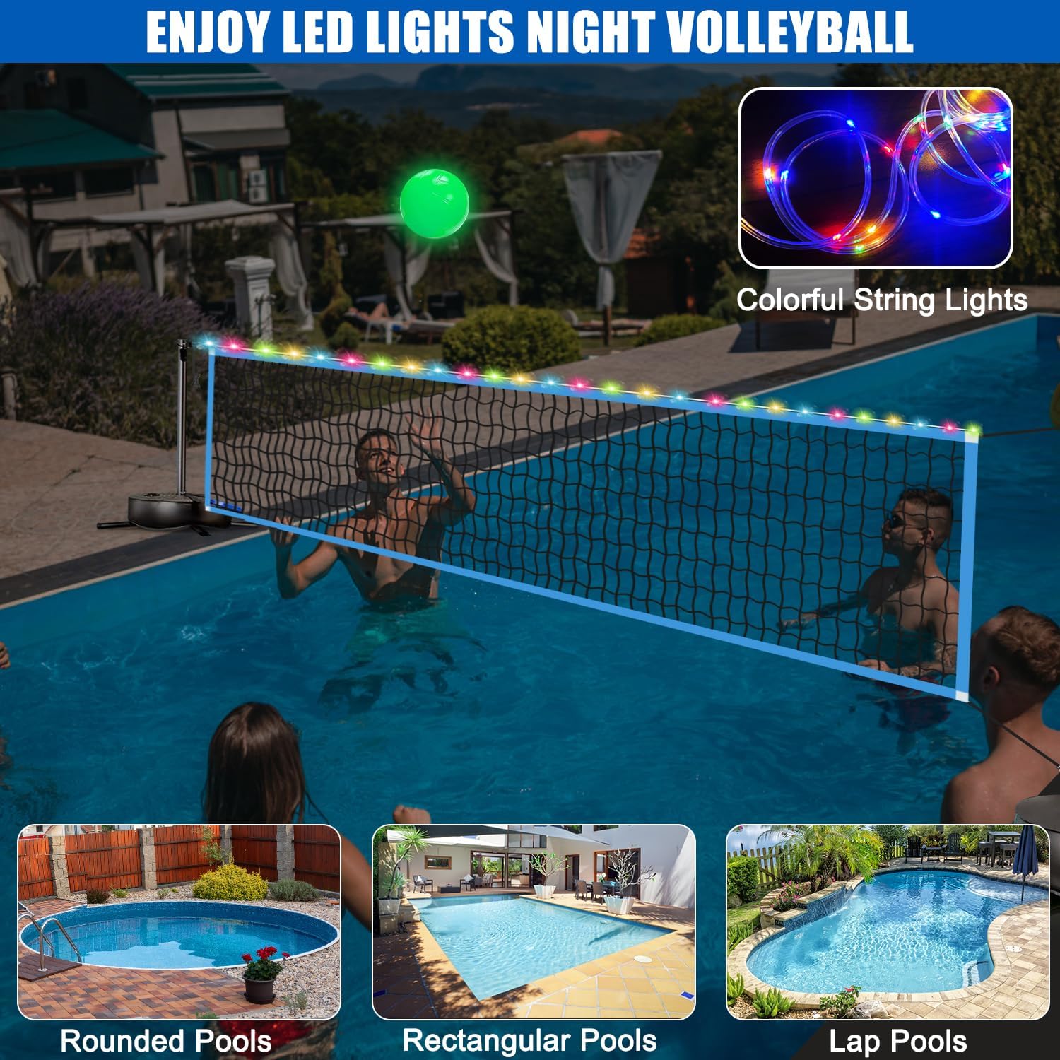 Portable Outdoor LED Volleybal - Outdoor Lighting Portable recension och pris