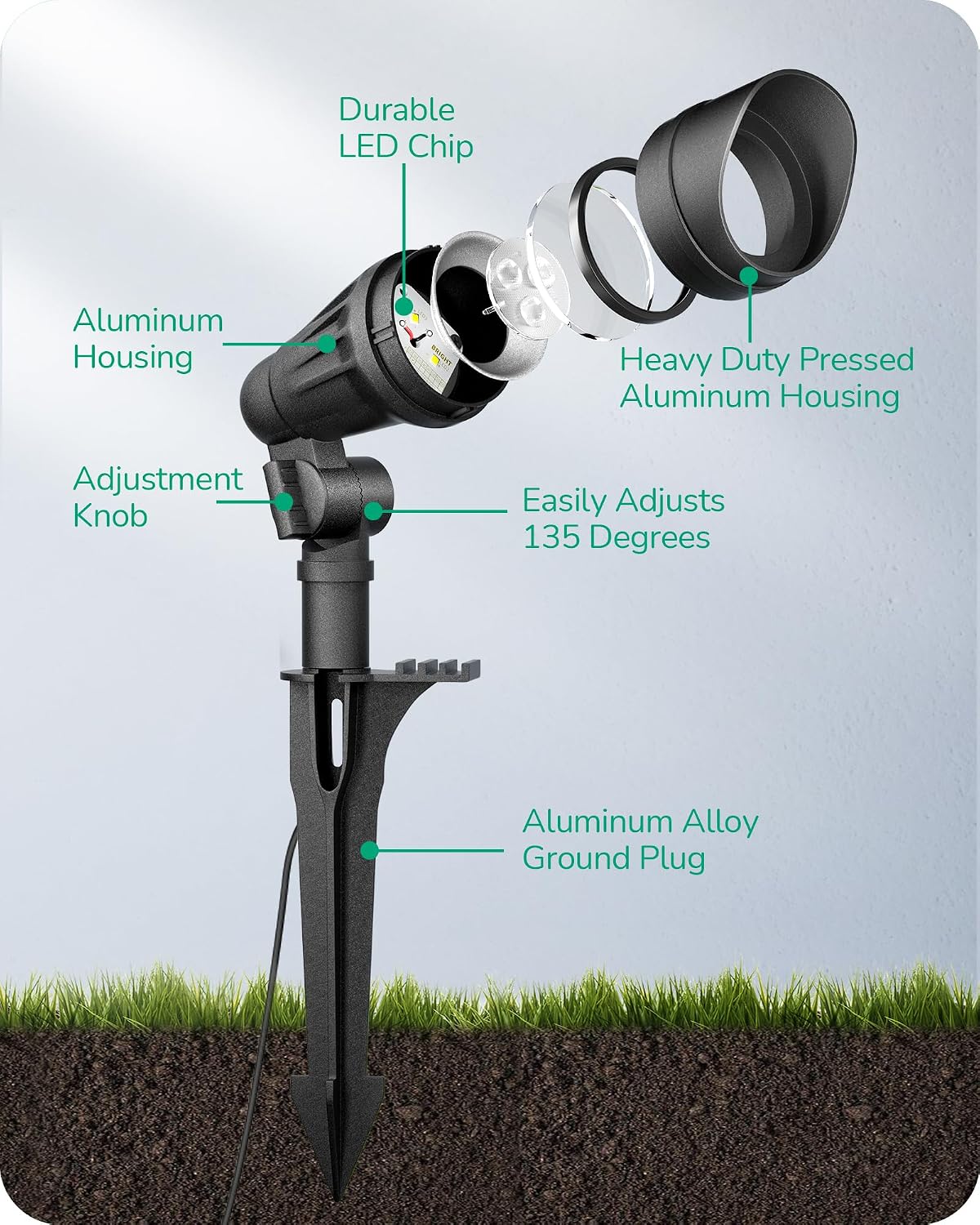 Low Voltage Spotlight Aluminum - Outdoor Lighting Low Voltage recension och pris