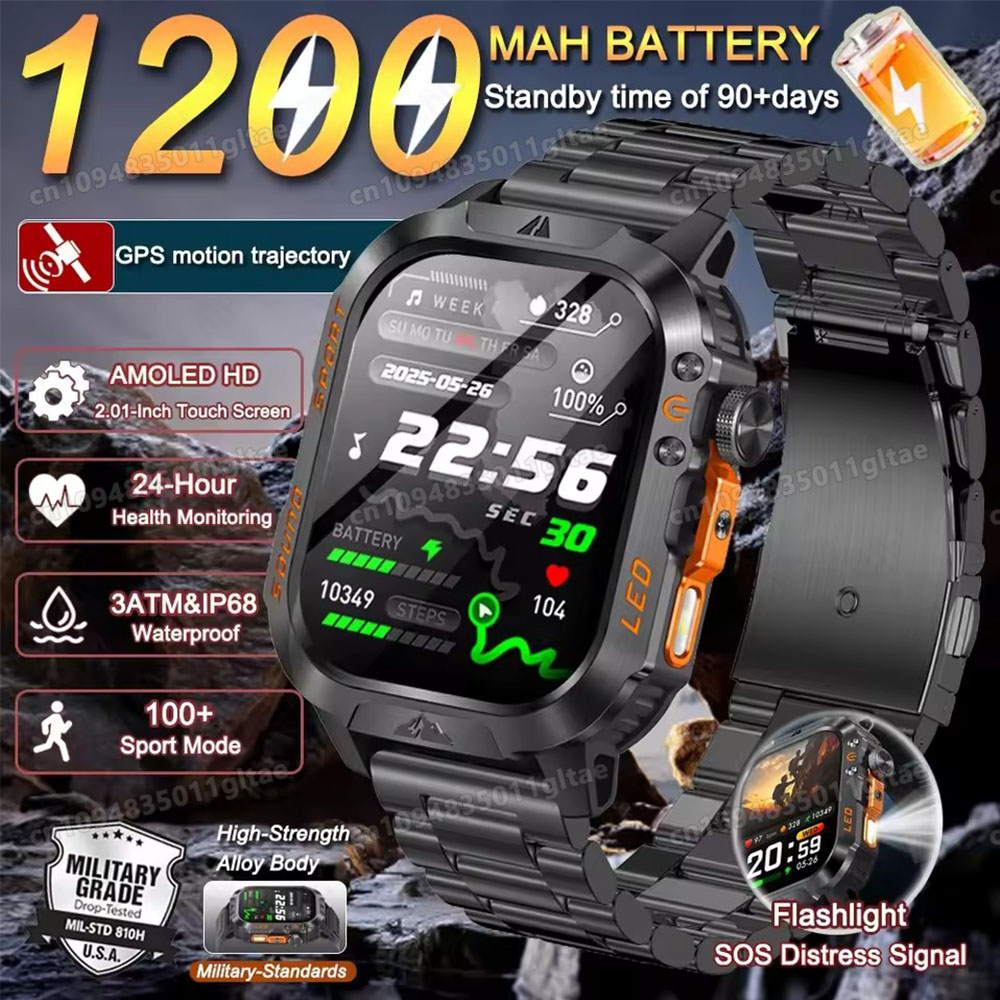 2026 New Military Smart Watch  - Outdoor Lighting Smart Controller recension och pris