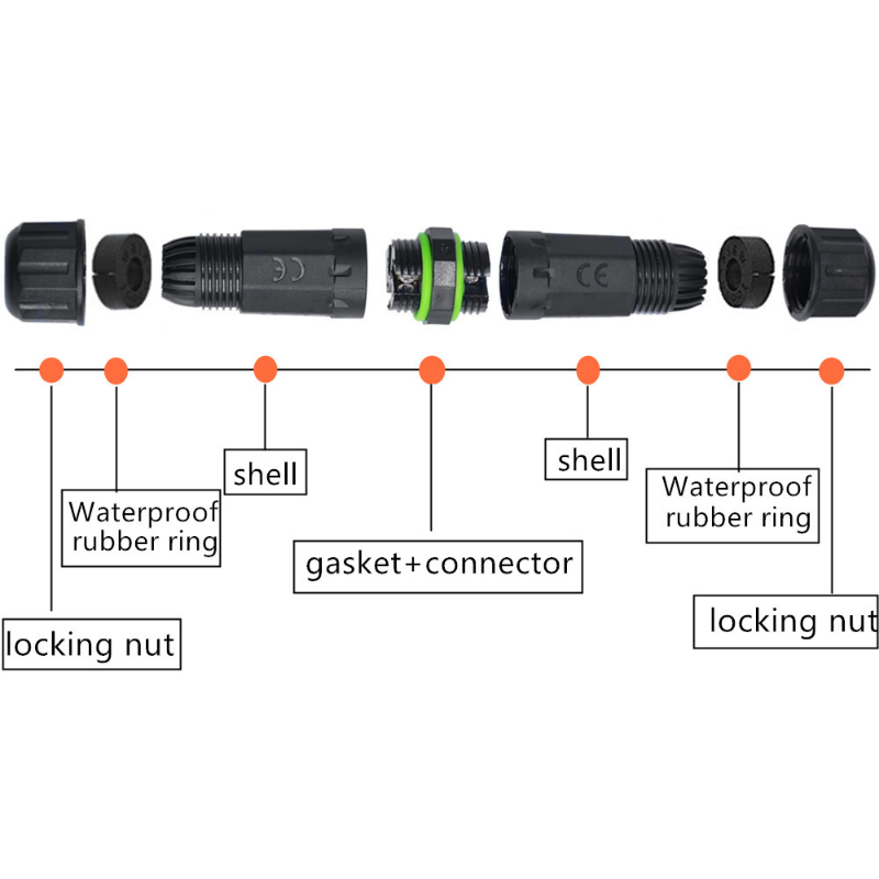 M16 Waterproof Cable Connector - Outdoor Lighting Junction recension och pris