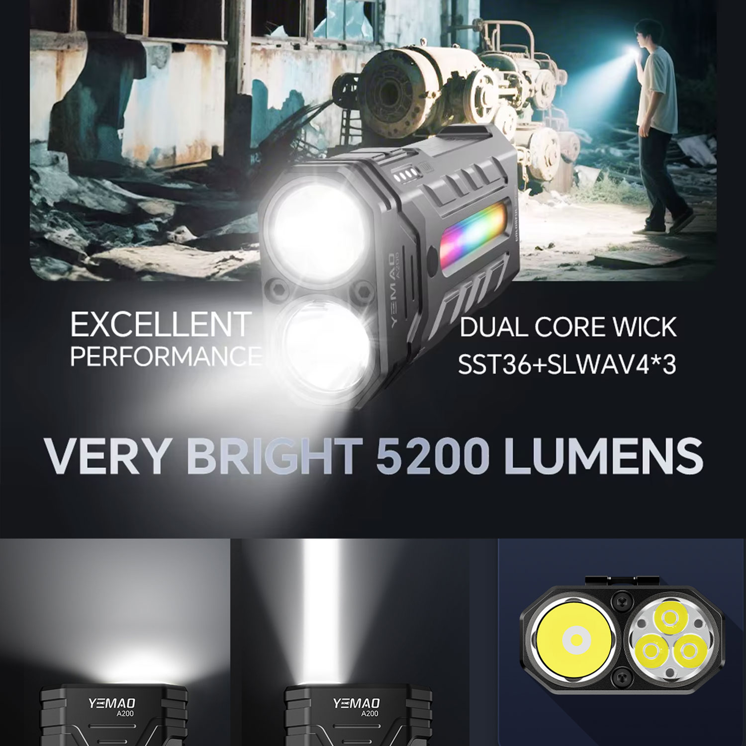 5200LM Innovative Multifunctio - Outdoor Lighting Panel recension och pris